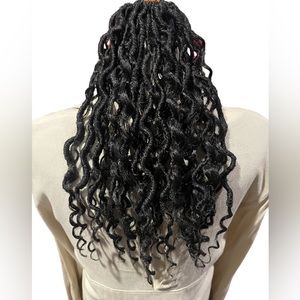 Dorsanee Hair 14" Synthetic River Locs Hair Extensions 1B# 1 pack